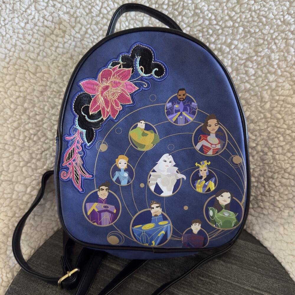 Marvel Eternals Embroidered Convertible Mini Backpack‎ Bioworld EUC Super Hero